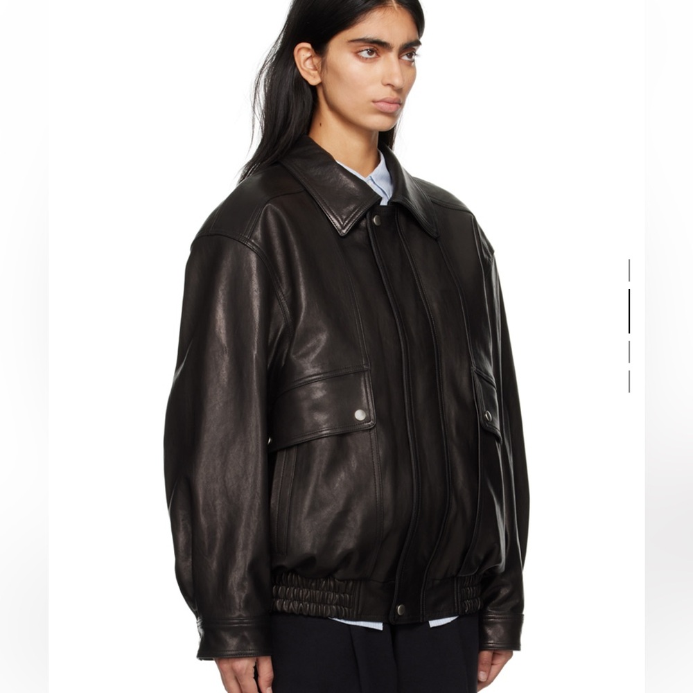 NWT Dunst Oversized Vintage Leather Jacket Large $1100 - Picture 2 of 5
